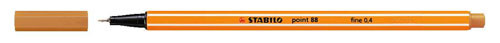 Tűfilc, 0,4 mm, STABILO Point 88, okkersárga (TST88891)