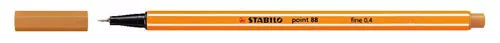 Tűfilc, 0,4 mm, STABILO Point 88, okkersárga (TST88891)