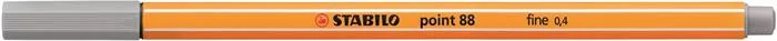 Tűfilc, 0,4 mm, STABILO Point 88, közép jégszürke (TST8895)