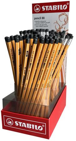 Grafitceruza display, HB, hatszögletű, STABILO Pencil 88 (TSTD873555)