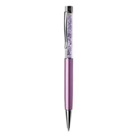   Golyóstoll, világoslila, felül világoslila SWAROVSKI&reg; kristállyal töltve, 14 cm, ART CRYSTELLA&reg; (TSWG044)