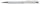 Golyóstoll, krémfehér, felül színjátszós fehér SWAROVSKI® kristállyal töltve, 14 cm, ART CRYSTELLA® (TSWG126)