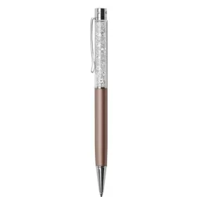   Golyóstoll, rózsa-arany, felül fehér SWAROVSKI&reg; kristállyal töltve, 14 cm, ART CRYSTELLA&reg; (TSWG401)