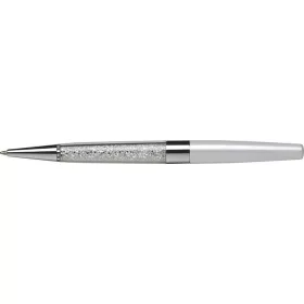   Golyóstoll, krémfehér, alul fehér SWAROVSKI&reg; kristállyal töltve, 14cm, ART CRYSTELLA&reg; (TSWGA001)