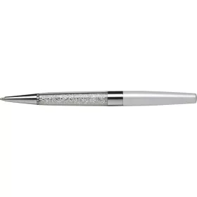   Golyóstoll, krémfehér, alul fehér SWAROVSKI® kristállyal töltve, 14cm, ART CRYSTELLA® (TSWGA001)