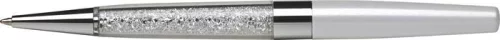 Golyóstoll, krémfehér, alul fehér SWAROVSKI&reg; kristállyal töltve, 14cm, ART CRYSTELLA&reg; (TSWGA001)