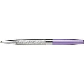   Golyóstoll, világoslila, alul fehér SWAROVSKI&reg; kristállyal töltve, 14cm, ART CRYSTELLA&reg; (TSWGA200)