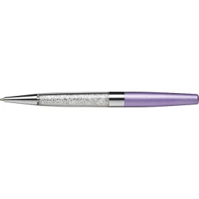   Golyóstoll, világoslila, alul fehér SWAROVSKI® kristállyal töltve, 14cm, ART CRYSTELLA® (TSWGA200)