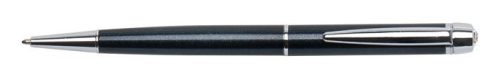 Golyóstoll, fekete Lille Pen, fehér SWAROVSKI® kristállyal, 14cm, ART CRYSTELLA® (TSWGL031)