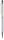 Golyóstoll, krémfehér, felül színjátszós fehér SWAROVSKI® kristállyal töltve, érintővel, 14 cm, ART CRYSTELLA® (TSWGT127)