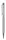 Golyóstoll, ezüst, felül fehér SWAROVSKI® kristállyal töltve, 14 cm, ART CRYSTELLA® (TSWGT230)