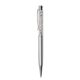 Golyóstoll, ezüst, felül fehér SWAROVSKI® kristállyal töltve, 14 cm, ART CRYSTELLA® (TSWGT230)