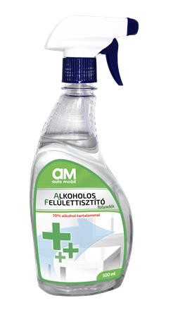 Alkoholos felülettisztító, 70 százalék  alkoholtartalom, 500 ml, AUTO MOBIL (TTIMAFT500)