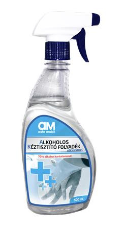 Alkoholos kéztisztító, 70 százalék  alkoholtartalom, 500 ml, AUTO MOBIL (TTIMAKT500)