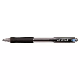   Golyóstoll, 0,3 mm, nyomógombos, UNI SN-100 Laknock, fekete (TU10011)