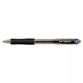   Golyóstoll, 0,3 mm, nyomógombos, UNI SN-100 Laknock, fekete (TU10011)