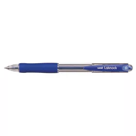   Golyóstoll, 0,3 mm, nyomógombos, UNI SN-100 Laknock, kék (TU10031)