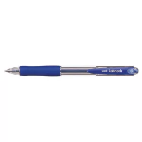   Golyóstoll, 0,3 mm, nyomógombos, UNI SN-100 Laknock, kék (TU10031)