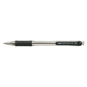   Golyóstoll, 0,4 mm, nyomógombos, UNI SN-101 Laknock Fine, fekete (TU11011)