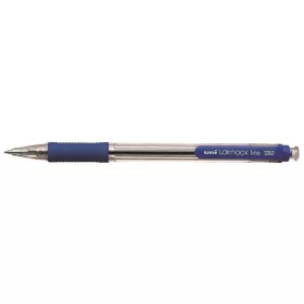   Golyóstoll, 0,4 mm, nyomógombos, UNI SN-101 Laknock Fine, kék (TU11031)