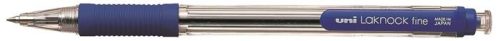 Golyóstoll, 0,4 mm, nyomógombos, UNI SN-101 Laknock Fine, kék (TU11031)