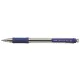 Golyóstoll, 0,4 mm, nyomógombos, UNI SN-101 Laknock Fine, kék (TU11031)
