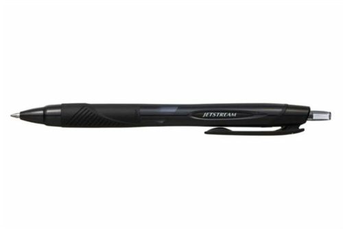 Golyóstoll, 0,35 mm, nyomógombos, fekete tolltest, UNI SXN-157S Jetstream Sport, fekete (TU15711)