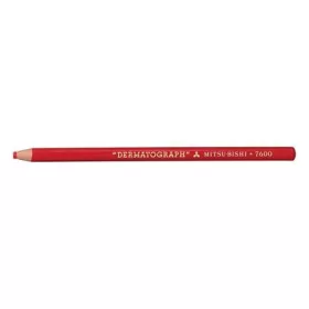 Jelölőceruza, UNI, Dermatograph, piros (TU7600P12)