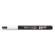 Dekormarker, 0,7 mm, UNI Posca PC-1MR, fehér (TUPC1MRFE)