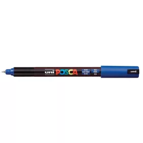 Dekormarker, 0,7 mm, UNI Posca PC-1MR, kék (TUPC1MRK)