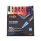Dekormarker készlet, 0,9-1,3 mm, UNI Posca PC-3M, 16 különböző szín (TUPC3M16DB)
