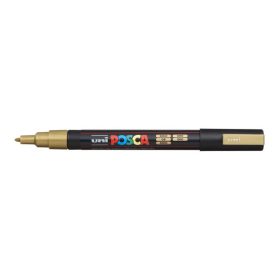 Dekormarker, 0,9-1,3 mm, UNI Posca PC-3M, arany (TUPC3MA)