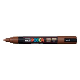Dekormarker, 0,9-1,3 mm, UNI Posca PC-3M, barna (TUPC3MB)