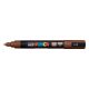 Dekormarker, 0,9-1,3 mm, UNI Posca PC-3M, barna (TUPC3MB)