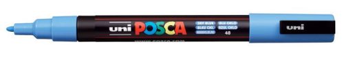 Dekormarker, 0,9-1,3 mm, UNI Posca PC-3M, égszínkék (TUPC3MEK)