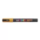 Dekormarker, 0,9-1,3 mm, UNIPosca PC-3ML, fényes narancs (TUPC3MFN)