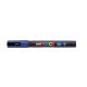 Dekormarker, 0,9-1,3 mm, UNI Posca PC-3M, kék (TUPC3MK)