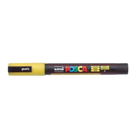   Dekormarker, 0,9-1,3 mm, UNI Posca PC-3ML, fényes sárga (TUPC3MLS)