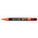Dekormarker, 0,9-1,3 mm, UNI Posca PC-3M, narancssárga (TUPC3MN)
