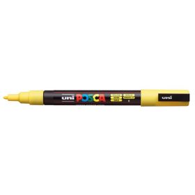 Dekormarker, 0,9-1,3 mm, UNI Posca PC-3M, sárga (TUPC3MS)