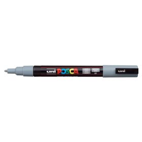Dekormarker, 0,9-1,3 mm, UNI Posca PC-3M, szürke (TUPC3MSZ)