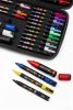Dekormarker-készlet, táskában, UNI Posca, 40 darabos (TUPC40DB)