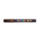 Dekormarker, 1,8-2,5 mm, UNI Posca PC-5M, barna (TUPC5MB)