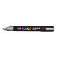 Dekormarker, 1,8-2,5 mm, UNI Posca PC-5M, ezüst (TUPC5ME)