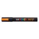 Dekormarker, 1,8-2,5 mm, UNI Posca PC-5M, fluor narancs (TUPC5MFN)