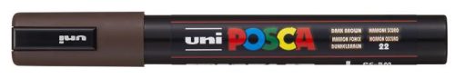 Dekormarker, 1,8-2,5 mm, UNI Posca PC-5M, sötétbarna (TUPC5MSB)