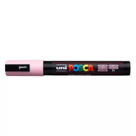   Dekormarker, 1,8-2,5 mm, UNI Posca PC-5M, világos rózsaszín (TUPC5MVR)