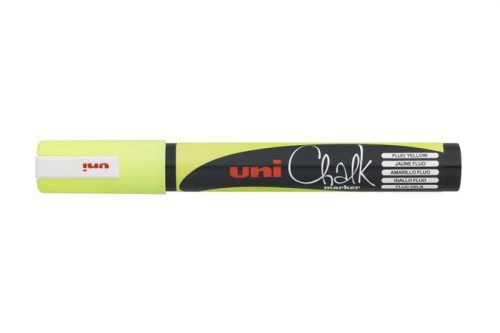 Krétamarker, 1,8-2,5 mm, UNI PWE-5M, fluor sárga (TUPWE5MS)