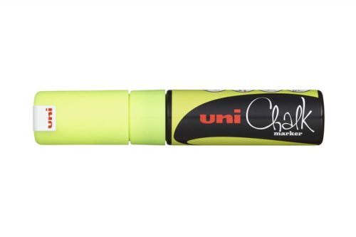 Krétamarker, 8 mm, UNI PWE-8K, fluor sárga (TUPWE8KS)