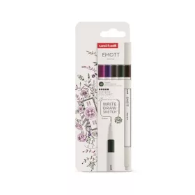   Tűfilc készlet, 0,4 mm, UNI Emott Vintage, 5 különböző szín (TUVINTAGE5)